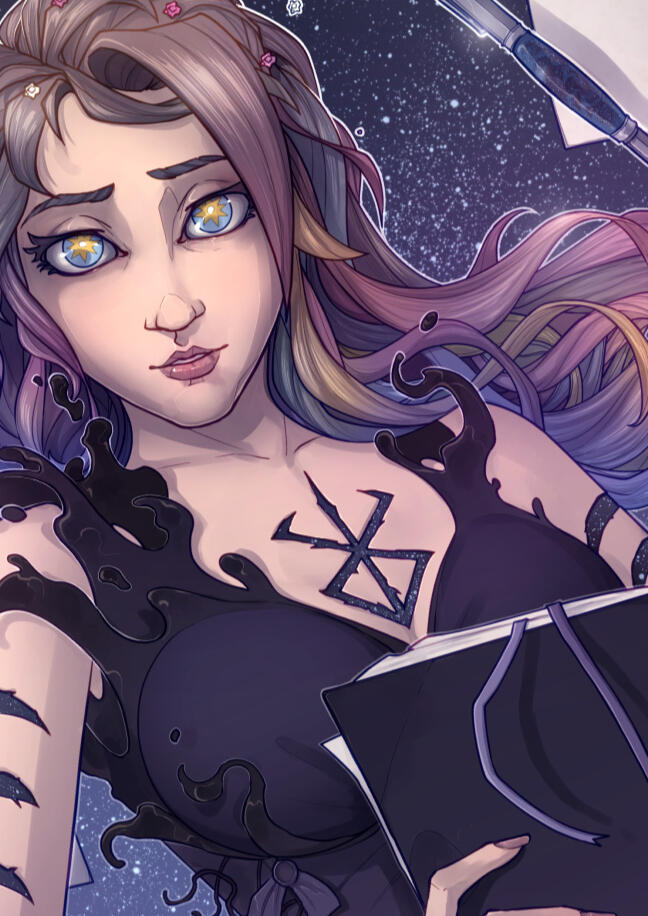 Bard of creation waist-up portrait Bard of creation waist-up portrait