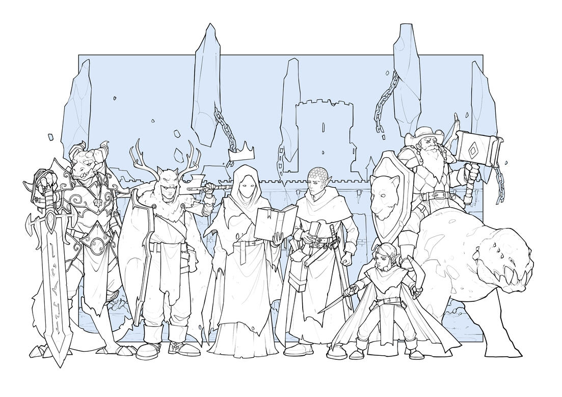 The Beekepers lineart The Beekepers lineart